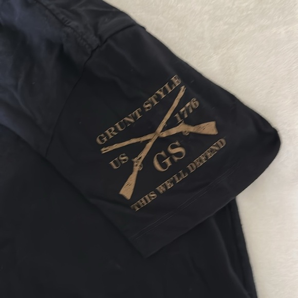 Grunt Style Fueled by Gunpowder and Coffee T-Shirt - Picture 3 of 6